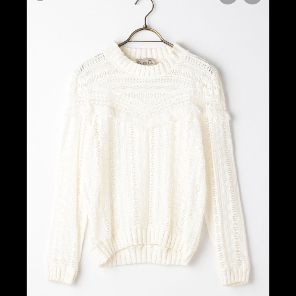 SEA New York Crochet Sweater